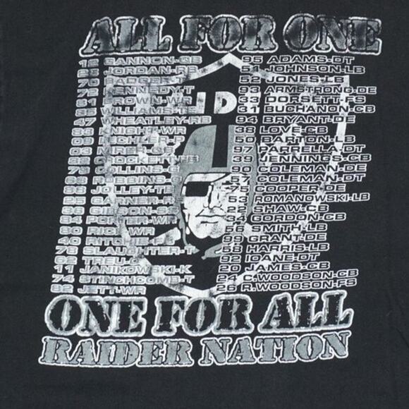 Vintage 2002 Raiders AFC Champions Super Bowl XXXVII Tee – Size XL - Picture 3 of 4